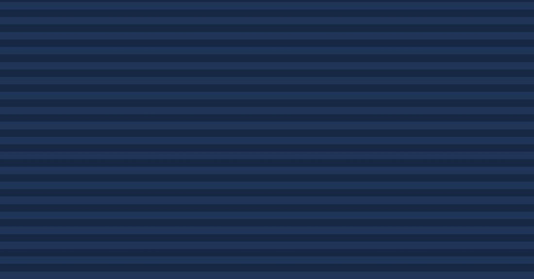 Everyday Striped — Deep Navy. Horizontal micro-dense stripe, 3mm #16365A / 3mm #102845.