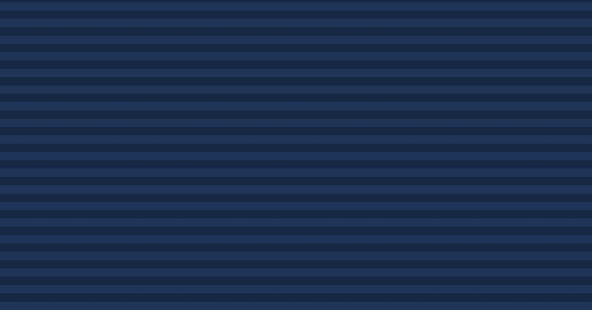 Everyday Striped — Deep Navy. Horizontal micro-dense stripe, 3mm #16365A / 3mm #102845.